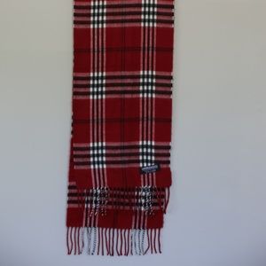 Red Plaid Soft Scarf